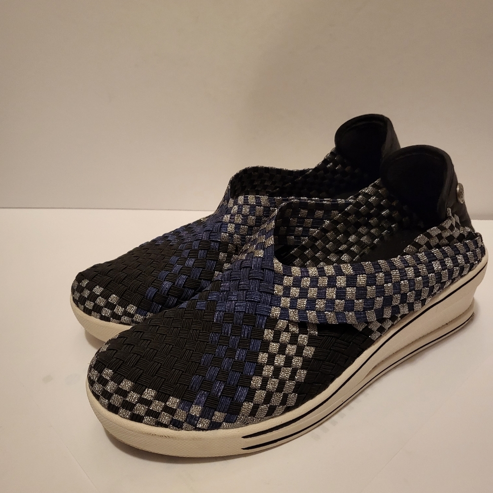 Bernie Mev Blue Eu 41 Wedges slip-on